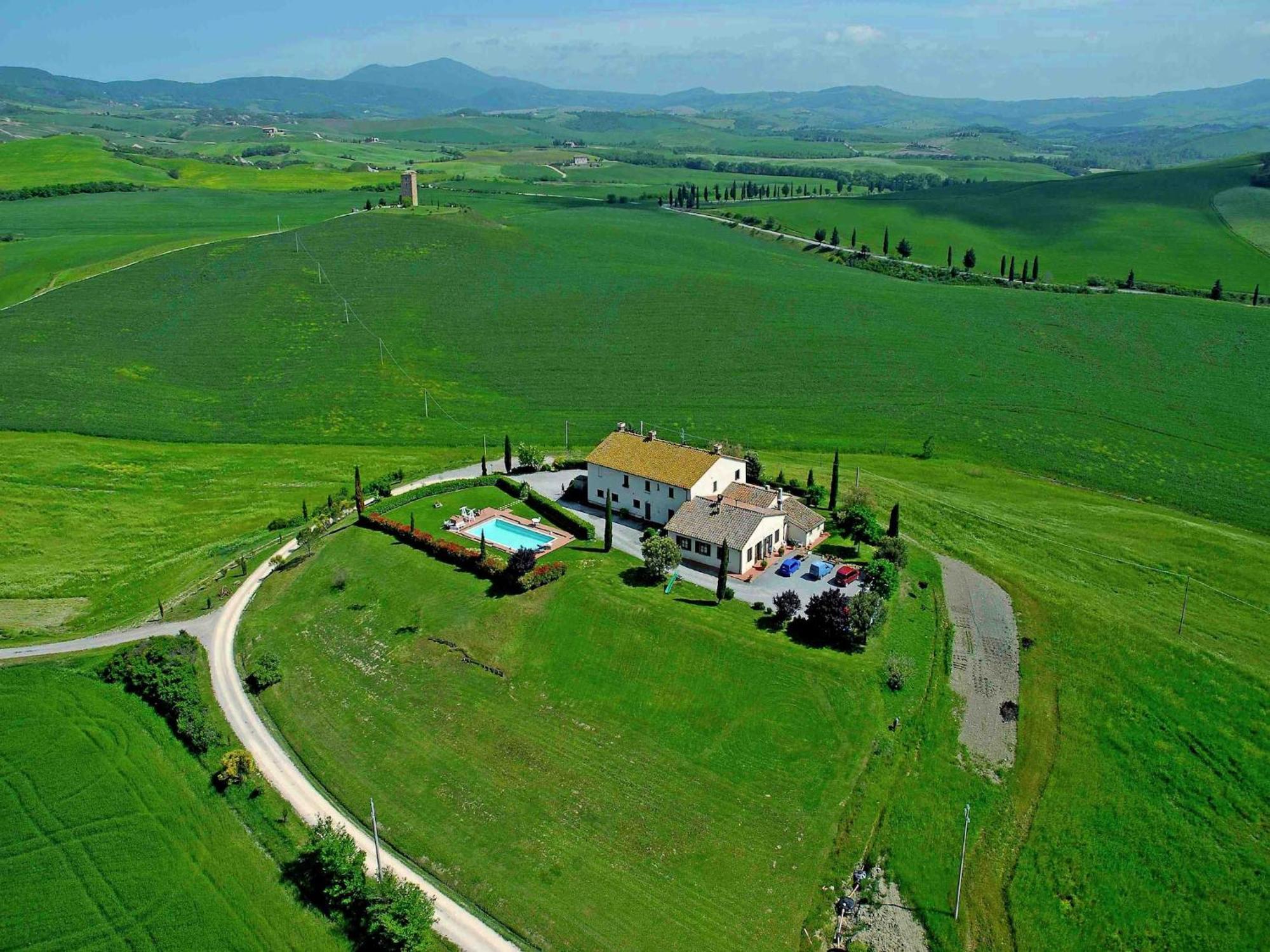 Modern Farmhouse In Pienza With Pool Eksteriør billede